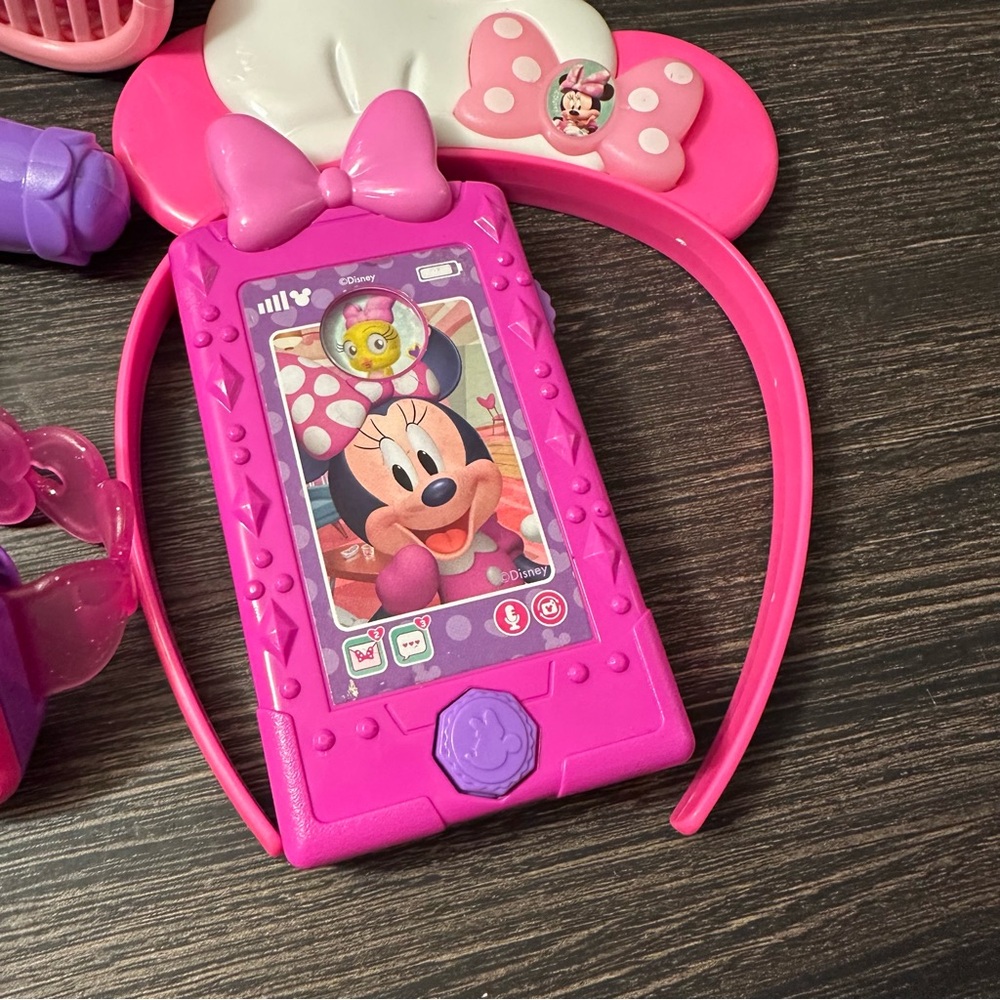 Disney Junior Minnie Mouse Bundle Bowtique Hairstyle Phone Book Lot - Picture 3 of 13